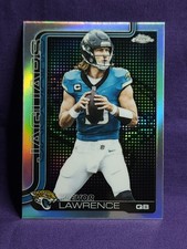 2025 Topps Chrome Football #138 Trevor Lawrence Logo Lightboard Refractor SSP...