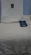 Vintage Bates George Washington Choice Chenille Bedspread Full Queen USA Bag COA