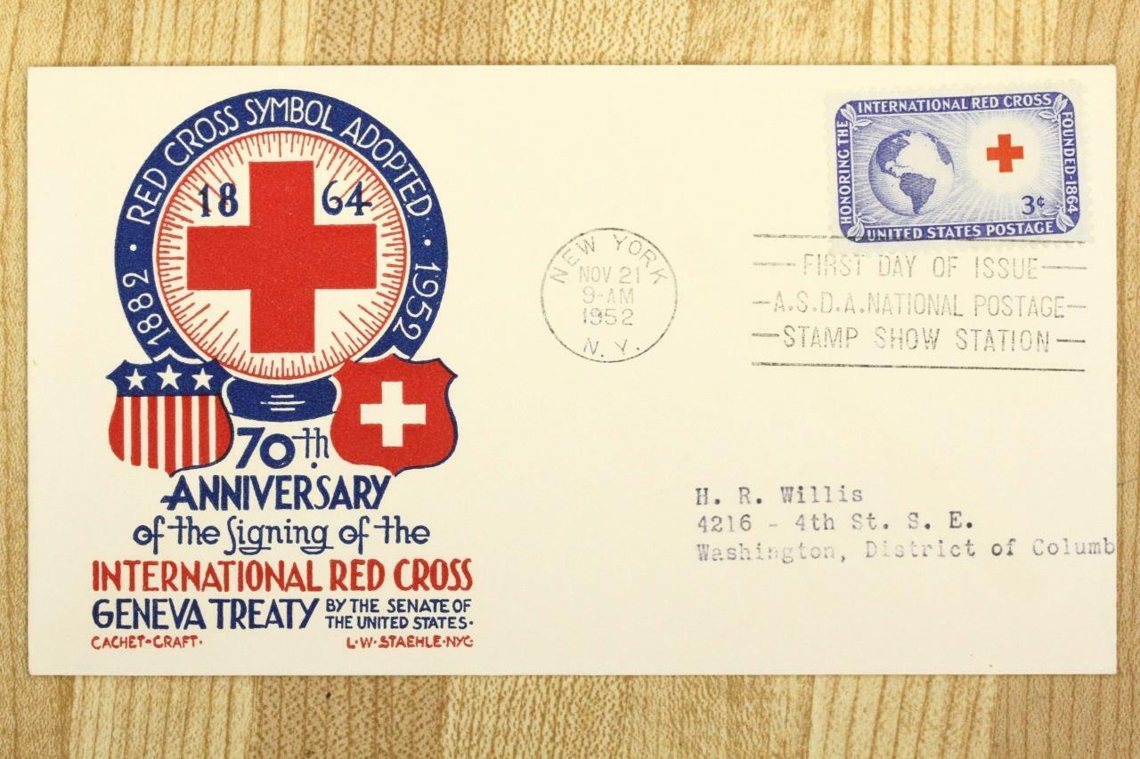 US Postal History Cachet Beauty products Max 46% OFF Cover FDC Cro 70th 1952 Anniversary Red