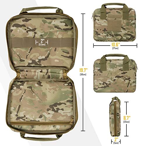 LIVANS Tactical Pistol Handgun Case Bag Gun Case Soft Gun Carrying Storage Ba... eBay