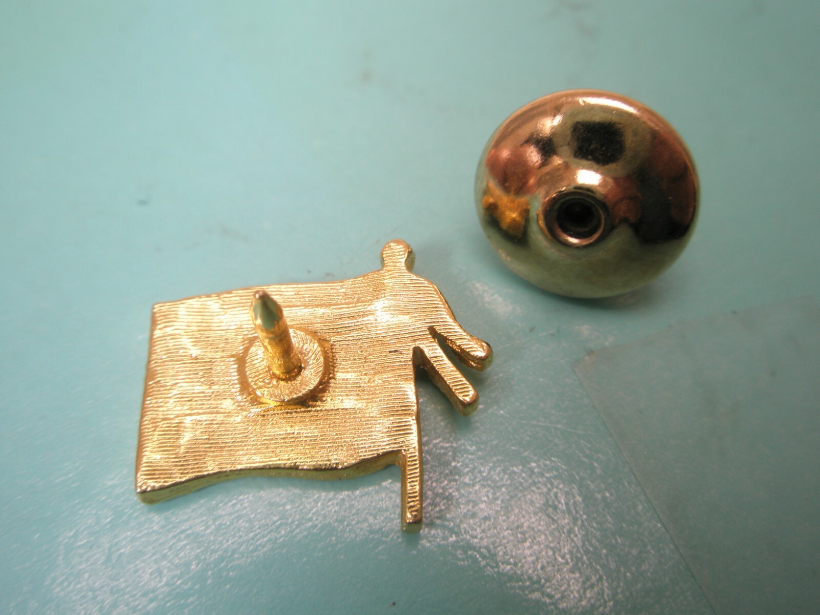 American Flag Rhinestone US Vintage Tie Tack Lapel Pin old glory t120