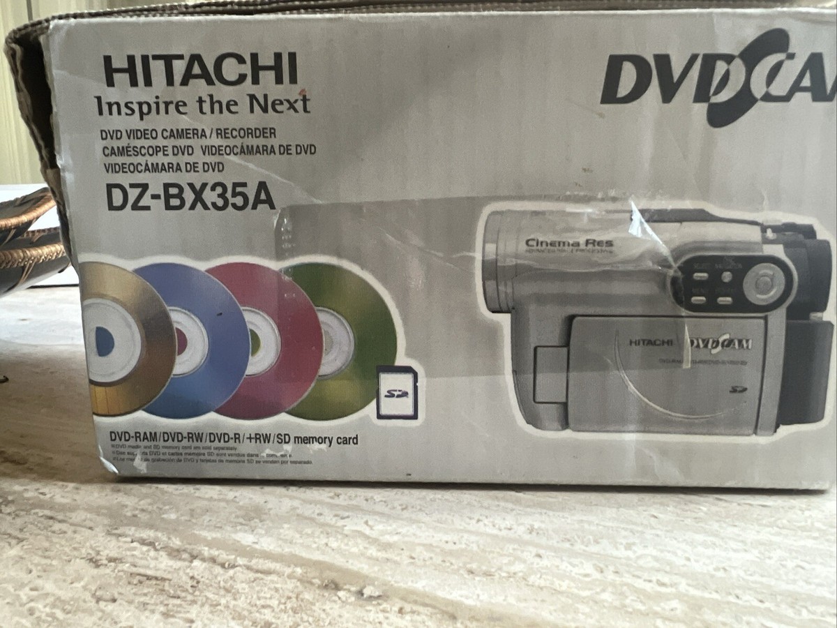 Hitachi DZ-BX35A DVD Camcorder Cinema Res 1200X Digital Zoom | eBay