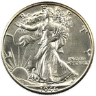 1946-D Denver Walking Liberty Silver Half 50c BU+