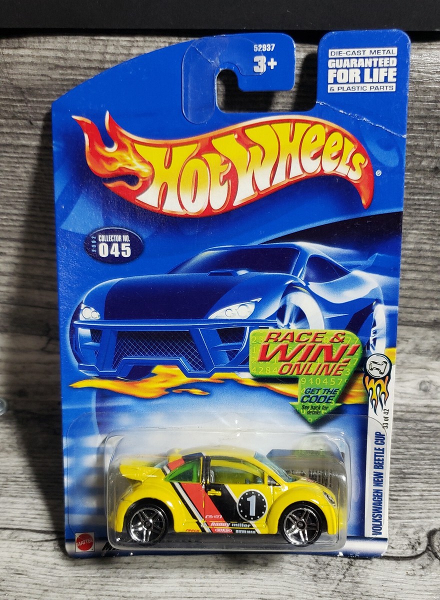 ハッピー 2002 Hot Wheels #045 Volkswagen Beetle Cup New on Damaged Card | eBay