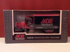 NEW ERTL F397 ACE HARDWARE 1925 KENWORTH DELIVERY DIECAST TRUCK BANK