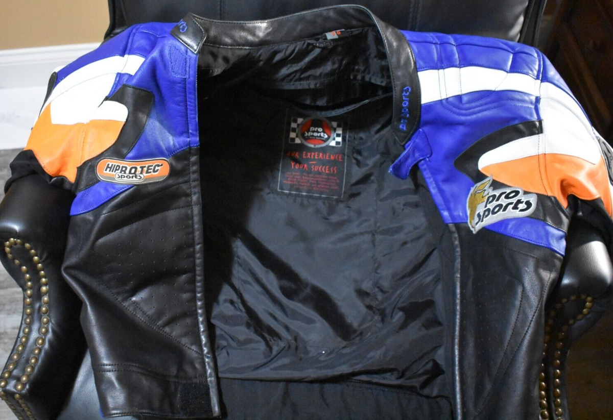 Pro sports vintage leather racing jacket Small Hein Gericke