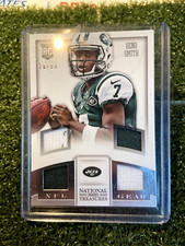 Geno Smith 2013 #28/99 Panini National Treasures NFL Gear Materials Quad Rookie