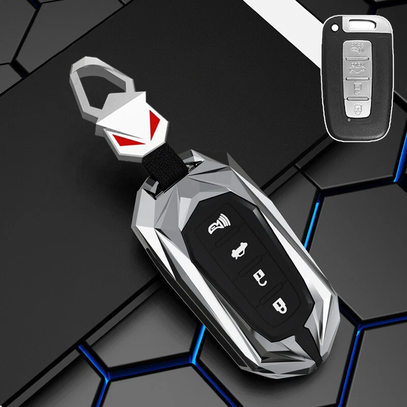 Zinc Alloy Silicone Car Key Fob Case Cover For Hyundai For Kia Sorento Sportage Foto 4 de 4
