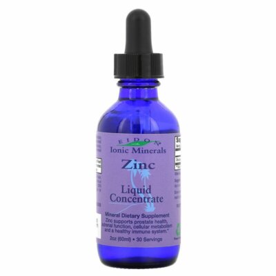 Eidon Mineral Supplements, ionische Mineralien, Zink, flüssiges Konzentrat, 2 oz -60 ml