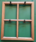 Wooden Open Window Frame 4 Picture Clip Collage - 15.5" x 18.5" — photo 1