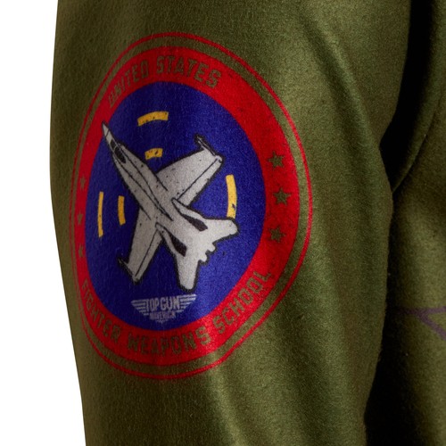 Mens Top Gun Fleece All In One teens Maverick Flight Suit Pyjamas