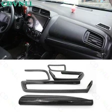 For Honda Fit Jazz GK5 2014-2020 ABS Carbon Fiber Dash Console Co-Pilot Air Vent