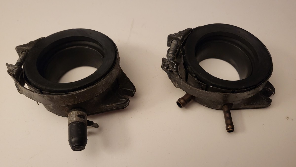 Yamaha XV Virago Intake Carb Holders Manifold Boots & O-Rings - Genuine Mikuni