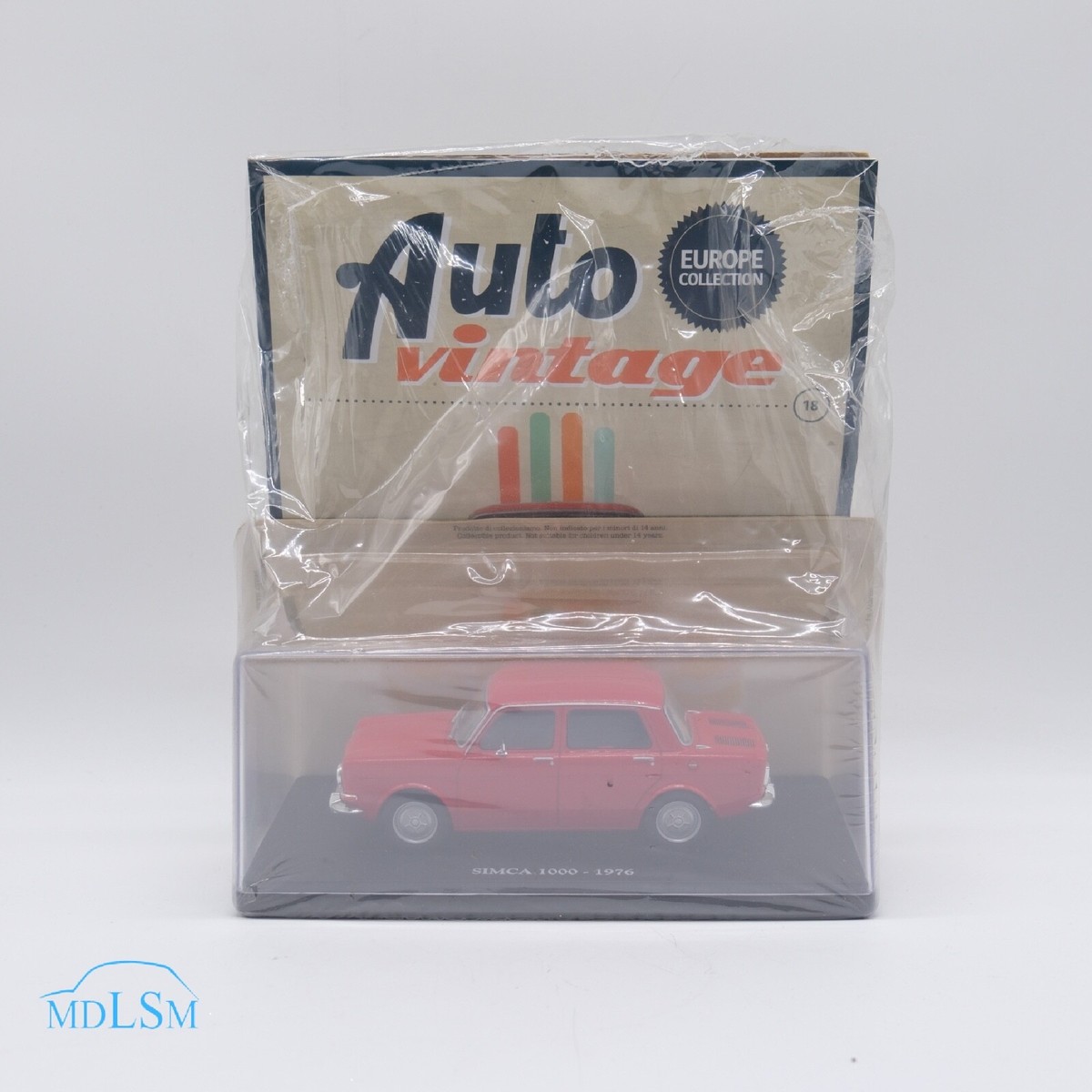 Model Car Simca 1000 Red 1976 edicola Scale 1:24 Europe
