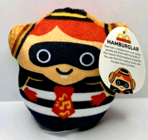 Rare ! HAMBURGER SCELLÉ ~ 2023 McDONALD'S Squishmallow jouet happy meal hamburger - Photo 1/3