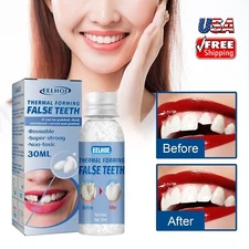 Resin False Teeth Solid Glue Temporary Tooth Gap Filler Tooth Repair Moldable US