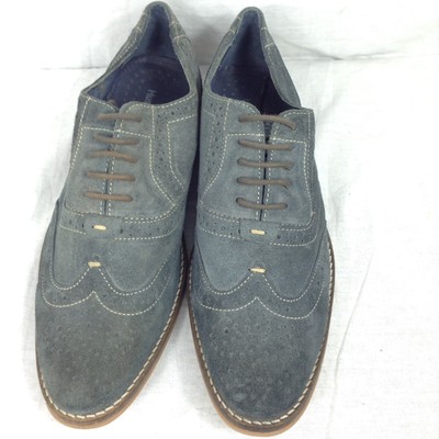 blue suede hush puppies