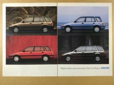 1991 Honda Civic Wagon vintage print Ad