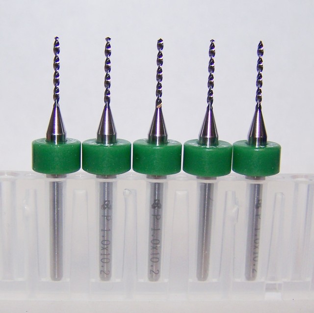 (5) 1.00mm (.0394") Printed Circuit Board Drills (PCB) Kyocera 100.0394