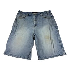 VINTAGE Phat Farm Jean Shorts Size 38x14.5 Hip Hop Baggy Denim 90s Y2K
