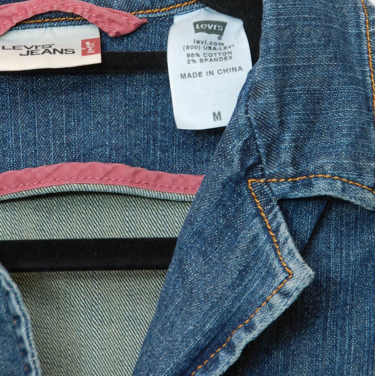 Levi's red 2024 jean jacket