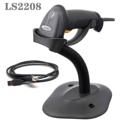 Symbol LS2208-SR20007R-NA Standard Range Laser Handheld Barcode Scanner USB Kit