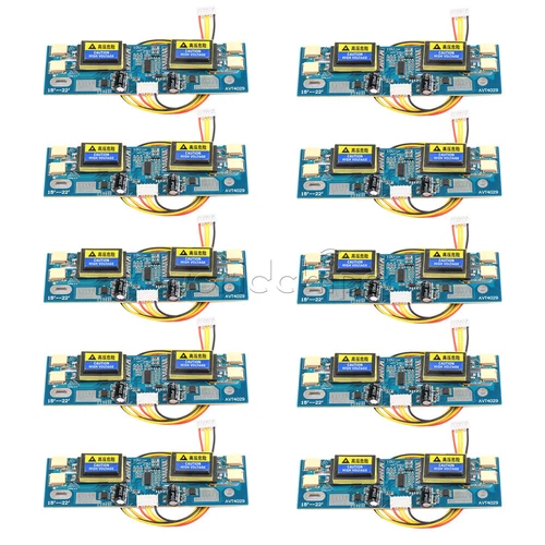 10PCS Universal CCFL Inverter LCD Monitor 4Lamp 10-30V For 15-22" Widescreen New