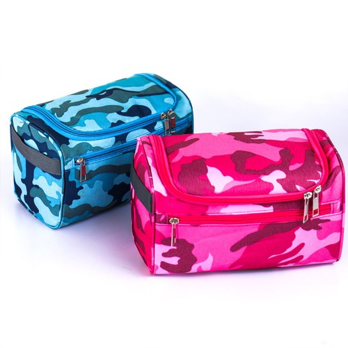 Men Toiletry Bag CAMO Travel Shaving Organizer Hanging Cosmetic Women Makeup Kit - Picture 8 of 27