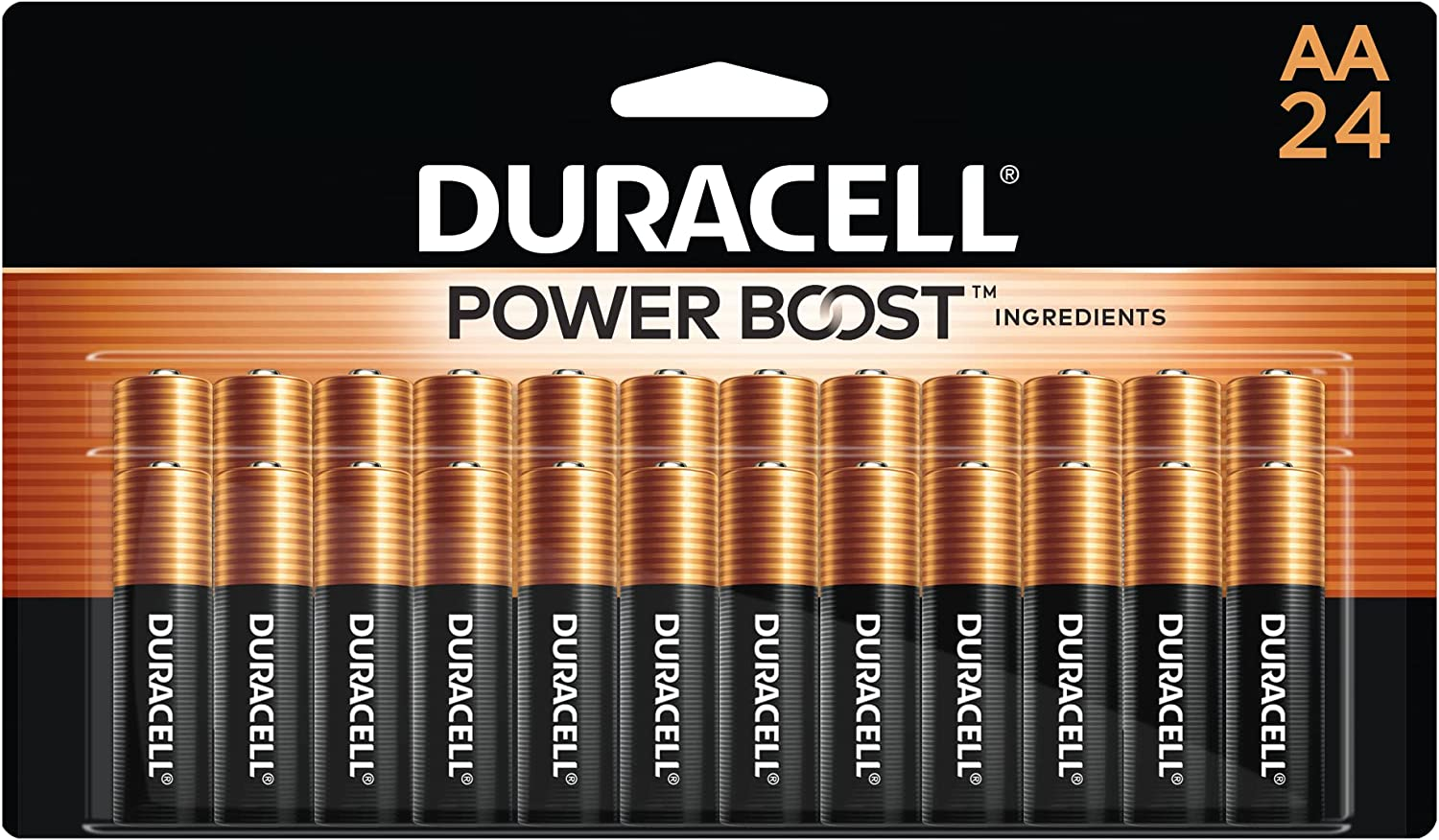 Coppertop AA Batteries with Power Boost Ingredients, 24 Count Pack Double a Batt-image