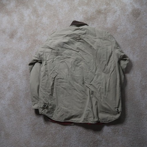 Columbia Fleece Lined Long sleeve Button up shirt Men's XL Tan workwear - Picture 6 of 10