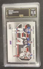 2021 Score 3D12 LAWRENCE TAYLOR, CARSON, STRAHAN Giants 3D Insert Graded GMA 8.5