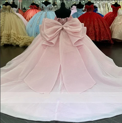 Big Bow for Quinceanera Dress Sweet 15 16 Dress Birthday Party Princess with Pin