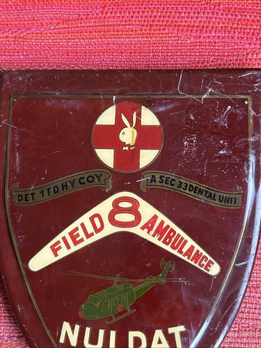 Vietnam Wartime Plaque NUI DAT Field 8 Ambulance Helicopter Dental Unit - Picture 5 of 9