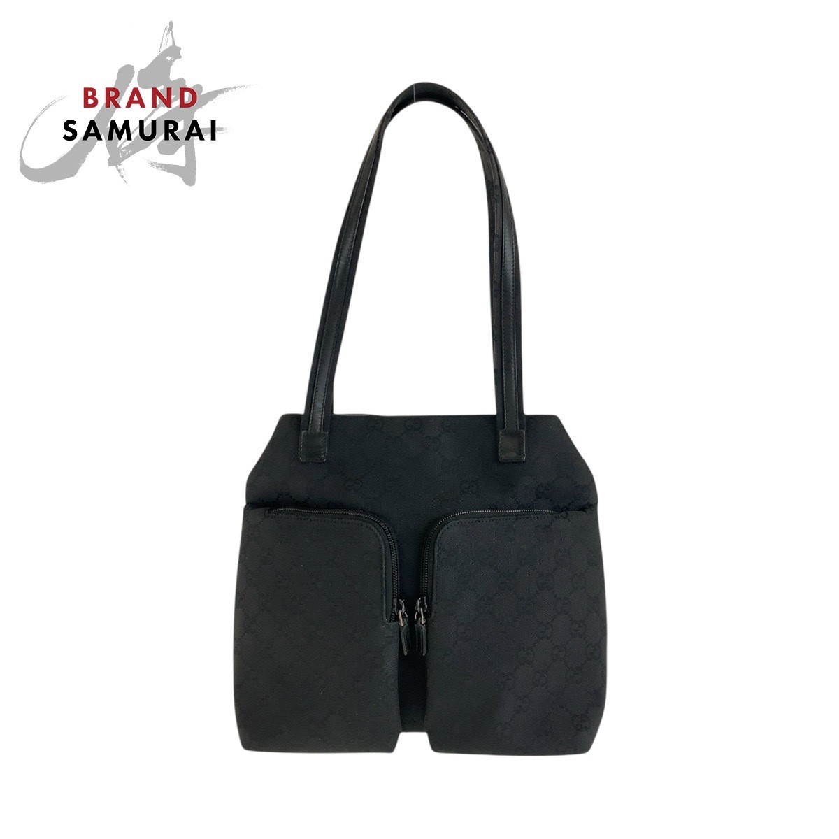 Gucci GG Monogram Black Canvas Shoulder Bag 503620 002 1076