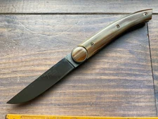 Ancien Couteau LE THIERS PAR FLORINOX CORNE MOLETTE VINTAGE KNIFE MESSER