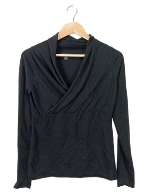 BANANA REPUBLIC Pull en maille fine Dames Pull T EU 38 noir style décontracté - Photo 1/4