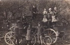 Photo Postcard - People Harvesting with Press - 1920/30