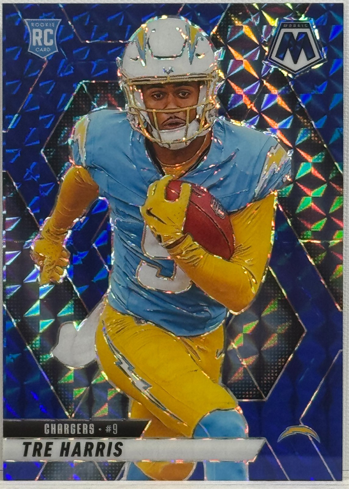 2025 Panini Mosaic Football - Tre Harris - #326 Mosaic Blue 45/99 (RC)
