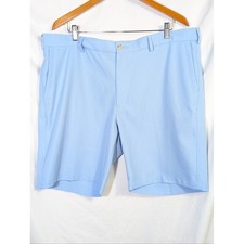Peter Millar Salem Shorts Mens 40 Blue Solid Performance Golf Activewear Stretch