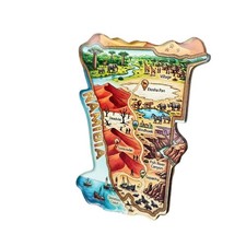 Namibia Travel Souvenir Acrylic Magnetic Map Fridge Magnet Ornament