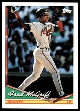 Fred McGriff 1994 Topps #565 Atlanta Braves MLB READ FREE SHIPPING AutographDen