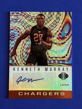 2020 Illusions Kenneth Murray Orange Foil Rookie Signs Football Auto Card #RS26. rookie card picture