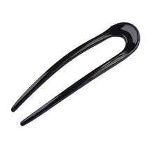 U Shape Hair Forks for bun Black