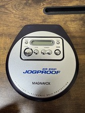 Magnavox Portable CD Player JogProof 45 ESP Anti Skip MPC225SL /17 Tested Works