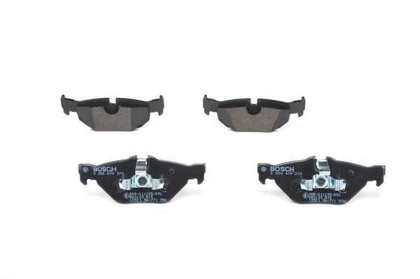 4 St. Bosch Bremsbelagsatz, Scheibenbremse 0986494272-image