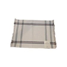 Hearth  Hand Magnolia Cotton Linen Red Blue Cream Striped Placemats Set Of 8 