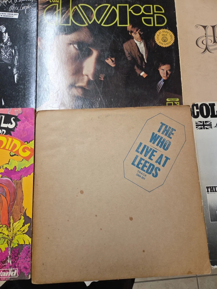 LOT- 6 LP ALICE COOPER ,ANIMALS,THE WHO,NEIL YOUNG,THE DOORS,PROMO LONDON COMP. Foto 2 de 4