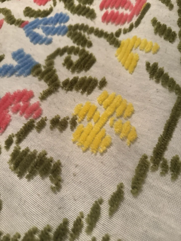 Colcha Vintage Crewel Bordada Cobertura Vibrante Árvore da Vida Rainha Completa - Imagem 4 de 4