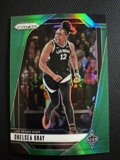 CHELSEA GRAY 2024 Panini Prizm WNBA Holo Green Parallel #84 Las Vegas Aces