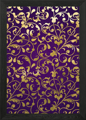 Iznik Gold Türkisch Gerahmtes Wandbild Poster Leinwanddruck Bild